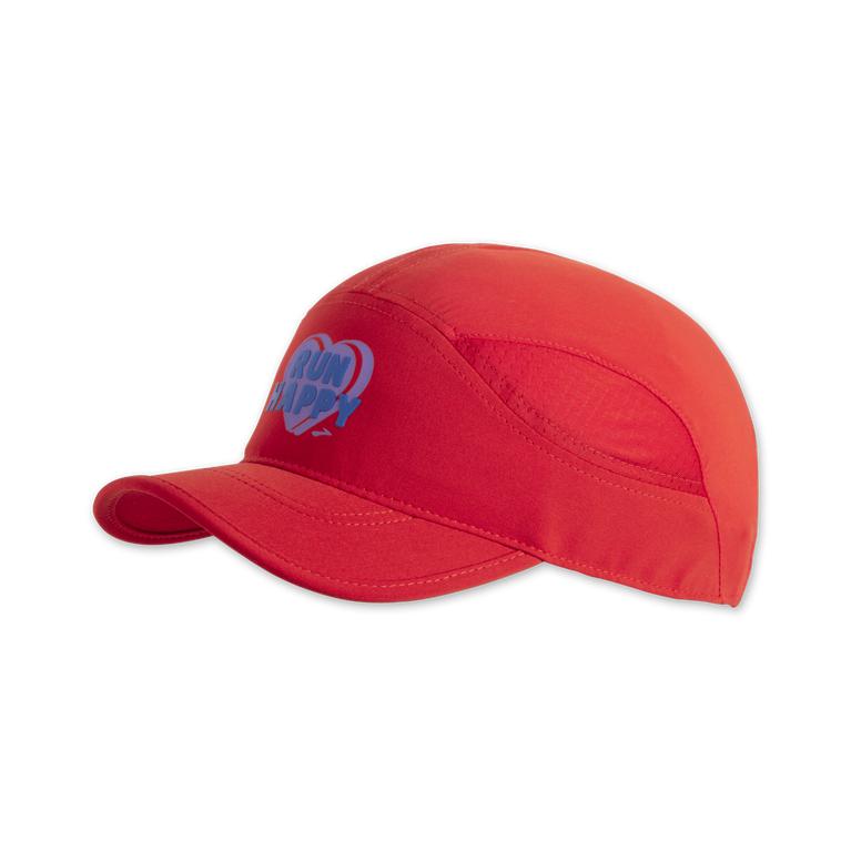 Brooks CHASER Running Hat Mens Canada - Jamberry/Red/Run Happy Heart (XIE924138)